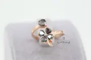Four Leaf Clover Sterling Silver Adjustable Ring