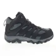 Merrell Moab Vertex 2 Mid Waterproof Carbon Fiber Mens Black Wide Work Boots 9
