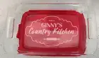 Personalized Pyrex Baking Dish 7x11 with Lid Wedding Gift Country kitchen