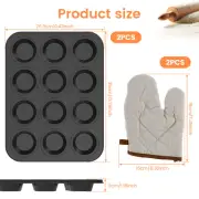 Muffin Pan 12 Cavity Muffin Tray Nonstick Cupcake Baking Tray Temperature Buu
