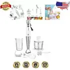 Versatile 8-Speed Immersion Blender Kit with Chopper & Milk Frother – BPA-Free