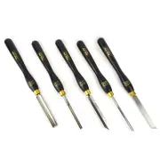 Crown Tools UK PM HSS Roughing Spindle Bowl Gouge Chisel Parting 5PC Turning Set
