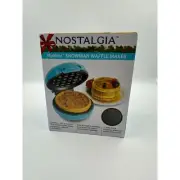 Nostalgia MyMini Personal Electric Snowman Waffle Maker, 5-Inch