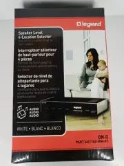 Legrand Speaker Selector AU1100-WH-V1 Speaker Level 4- Location Switch New