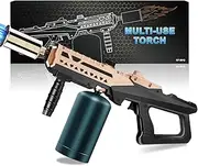 Dutywand Propane Grill Torch Gun – Cooking Torch Head max. 800,000 BTUs – Culinary Torch Sous Vide – Adjustable Flamethrower for BBQ, Campfire, Charcoal Wood Grills(Tank Not Included)