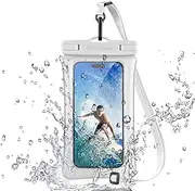TECHGEAR Waterproof Phone Pouch, IPX8 Floating Waterproof Phone Case for Swimming, Waterproof Phone Bag with Lanyard for iPhone 15 14 13 12 Samsung Galaxy S24 S23 S22+ S21 Ultra A54 and Upto 7" Phone