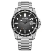 Citizen Eco-Drive Silver Stainless Steel Strap Men Watch AW1816-89E
