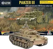 Bolt Action Panzer III Tank 1:56 WWII Military Wargaming Plastic Model Kit