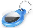 Case Cover Anti-Loss Keychain Protective Apple Airtag Hard Shell - Light Blue