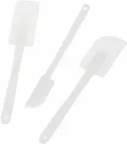 3Pk Spatulas White hard Baking Scrapers Nonstick Cookware Utensils Cake Spatula