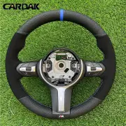 CARDAK Leather Suede Steering Wheel Cover for BMW F30 M Sport F87 M2 F80 M3 F82 M4 M5 F12 F13 M6 F85 X5 M F86 X6 F33 Style 5