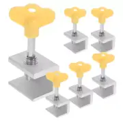 6pcs Window Locks Sliding Glass Door Lock Single Hole Window Limiting Locks