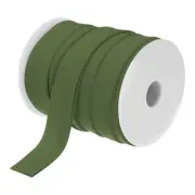 1 Inch Double Fold Bias Tape Continuous Bulk Bias Tape (Dark Green 25 Yards)