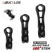 BUCKLOS Adjustable 90-145mm Stem 25.4/31.8mm Handlebar MTB/BMX/Road Bike Bicycle