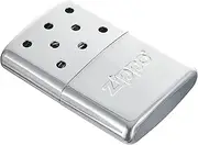 Zippo 12-Hour Refillable Hand Warmer - Flameless Heat & Odorless - for Cold Weather - Lighter Fuel Rechargeable - Durable Metal Build - High Polish Chrome