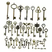 42pcs Mixed Vintage Skeleton Keys, Salome Idea 42 Styles Key for Alice in Brone