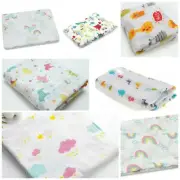 Large Newborn Baby Cotton Muslin Wrap Sleeping Swaddle Cover boy girl animal zoo