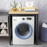 Adjustable Feet Drum Washing Machine Storage Rack Space-Saving Shelf Unit for Small Kitchen Bathroom,Organiser Shelf Freestanding Over Washing Machine