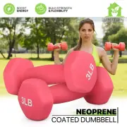 2 Set Easy Grip Workout Dumbbell Fitness Exercise Home Gym Arm Strength Training