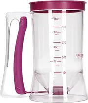 Pancake Batter Dispenser, Batter Cream Speratator Cupcakes Maker with Measuring Label Baking Tool for Waffle, Muffin Mix, Crepe, Cake (900ml)