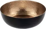 Black and Copper Metal Decorative Bowl, Home Decor Coffee Table Candy Dish