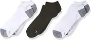 [Fruit of the Loom] Boys' Big 3 Pack No Show Socks, black, Medium (Shoe Size: 9-2.5)