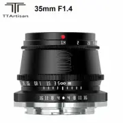 TTArtisan 35mm F1.4 APS-C Manual Focus Lens for Sony-E Fujifilm X M4/3 Leica L