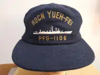 在飛比找露天拍賣優惠-海軍岳飛成功級巡防艦軍帽軍便帽 PFG-1106