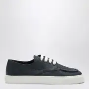 [Prada] Blue Baltic hammered leather sneaker 7 UK Blue