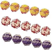 Ciieeo 15Pcs Natural Rattan Balls for Party Decoration Rustic Orbs for Home Decor Wedding Centerpieces and DIY Crafts Refill Vase Balls for Stage and Photo Backgrounds