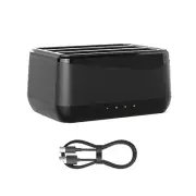 USB-C Battery Charger for Insta360 X4 Battery Charging Hub w/Card Storage Slots