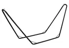 Good Vibes 280x105cm Black Metal Hammock Stand Single Swing Home/Garden Decor
