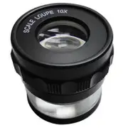 10X Stand Measuring Magnifier Scale Loupe Magnifying Glass 10X with Scaled Magnifier Black