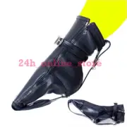 Binder Harness Cuff Leather Socks bound Restraint Foot Booties Zipped Straps