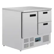 Polar G-Series One Door Two Drawer Counter Fridge 240Ltr - Under Bench Fridges (U637-A) - U637-A