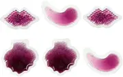 Cold Pack Set 6pcs Face Eye Lip Gel Pads Hot Cold for Sprains Sports Injuries Migraines