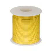 12 AWG Gauge TXL Automotive Stranded Hook Up Wire, 25 ft, Yellow, 60 Volts