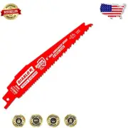 High-Performance 6" Reciprocating Saw Blade - 25-Pack for Demolition Tasks
