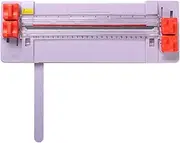4in1 Mini Paper Trimmer Rotary Cutter 23cm Cut Length for A3 A4 Paper Width Desktop Paper Cutting Machine with Auxiliary Rulers for Straight, Wave, Dotted, Crease Lines Craft Paper Photos