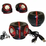 SYKIK SP0226BR BUDDIES Bluetooth Mini Stereo Speakers Connect to PC Laptop Phone