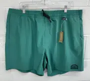 Patagonia Hydropeak Volley Shorts 16" Men's Team Surf Activist Green Size XXL