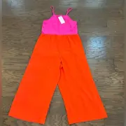 CROSBY by Mollie Burch Mollie Pink / Oui Bit Red Jet Jumpsuit Size XS NWT