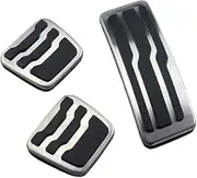 CHPGKGVNVT Stainless Steel Car Pedals Accelerator Fuel Gas Brake Pedal Cover for Ford Everest Ranger 2015-2019 2020 2021 MT at Accessories Pedals(MT Pedal)