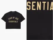 Fear of God Essentials Kids' Logo Crop Jersey Graphic T-Shirt Big Kid 6-7Y BLACK