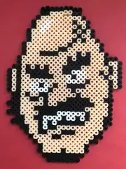 Bald Bull Mike Tyson Punchout Nintendo NES Perler Bead Art Handmade 6.5"x5"