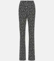 [Miu Miu] Miu Miu Printed jersey straight pants AU 4 black