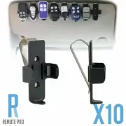 10 x Garage/Gate Remote Car Sun Visor Bracket/Clip PTX4/Merlin/Boss/B&D/Gliderol