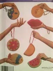 Simplicity Sewing Pattern 4989 Wrist Bags Melone Fish Sun Moon Lips Orange