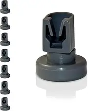 Universal Basket Wheels for Dishwashers, Pack of 8 Upper Basket Rollers, Suitable for Many Dishwashers