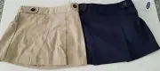 Girls Old Navy Brand Khaki or Navy Blue Scooter Skirt School Uniform Size XS S